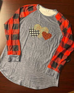 Hearts raglan