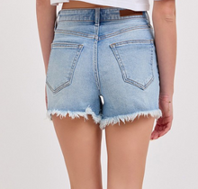 Load image into Gallery viewer, Mom Frayed Jean Shorts