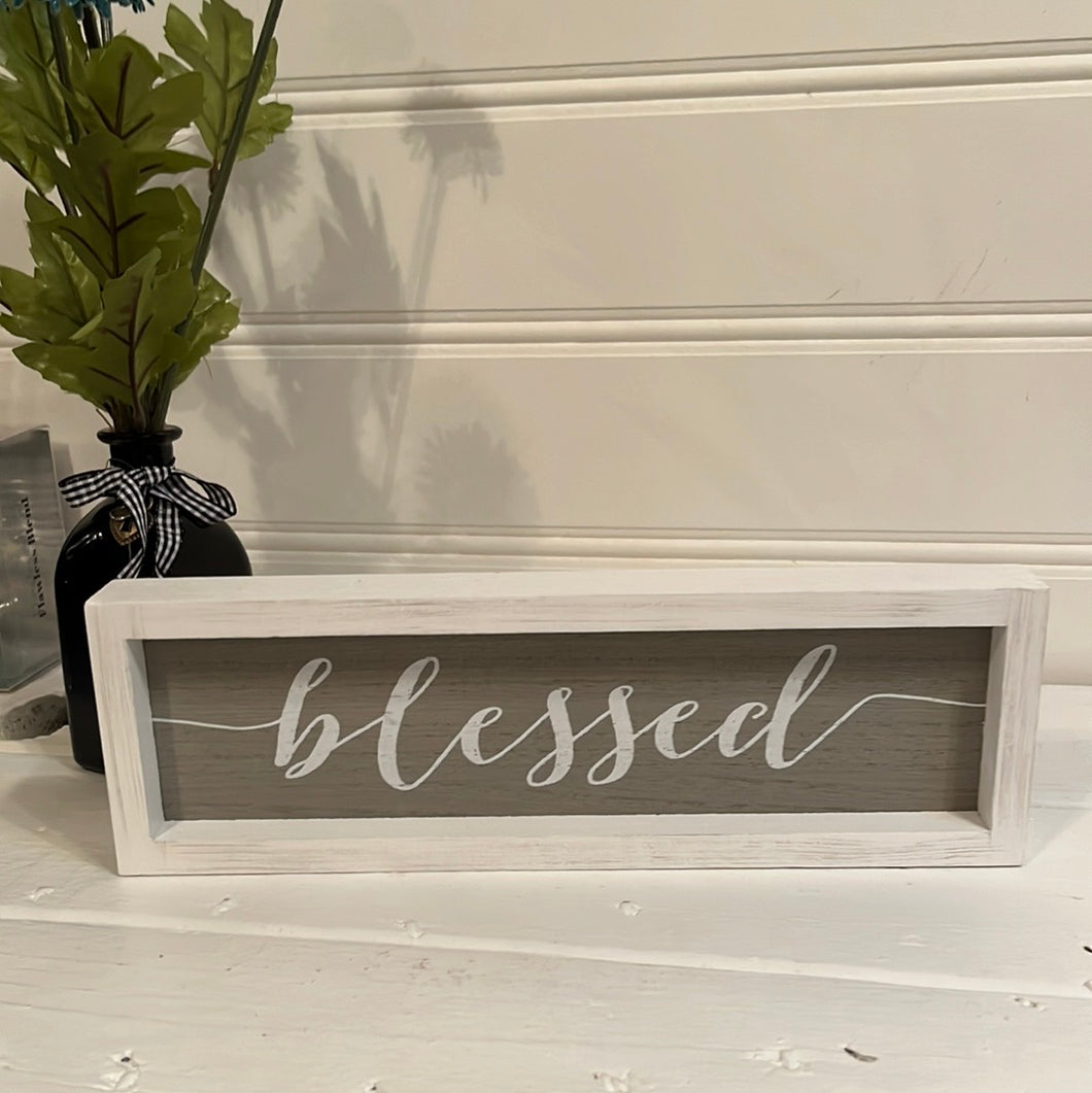 Blessed framed decor